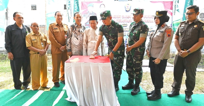 Danrem 074/Warastratama Resmikan Sumur Bor di Ponpes Azzayadiy, Sanggrahan, Grogol, Sukoharjo