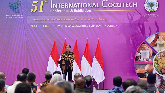 Buka Cocotech Ke-51 di Surabaya, Presiden Jokowi Soroti Potensi Besar Ekonomi Hijau Indonesia