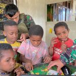 TNI Held Smart Papua, Kago Children Welcomed It Happily