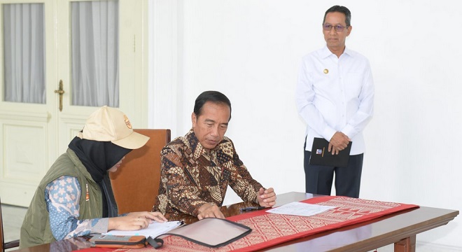 Presiden Jokowi Ikuti Proses Coklit Data Pemilih Pilkada 2024