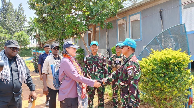 Satgas Indo RDB XXXIX-F Monusco Terima Kunjungan Deputy DSRSG