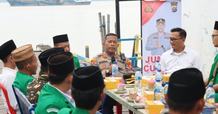 Jumat Curhat, Bersama GP Ansor Ini Pesan Kapolres Meranti kedepankan harkamtibmas