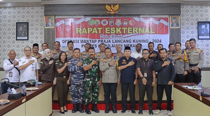 Polres Meranti Gelar Rakor Eskternal Operasi OMP Lancang Kuning 2024