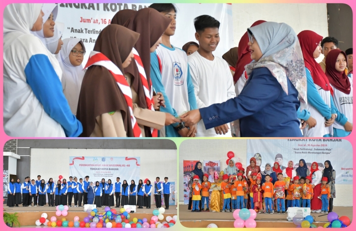 Penjabat Wali Kota Banjar  Membuka Kegiatan Peringatan Hari Anak  Nasional Ke-40