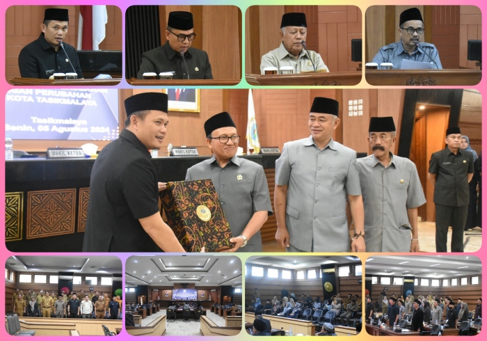 Rapat Paripurna DPRD Kota Tasikmalaya dengan Agenda Penandatanganan Nota Kesepakatan KUA dan PPAS Tahun Anggaran 2025