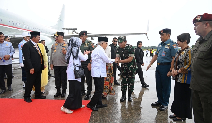 Kasdam I/BB Bersama Forkopimda Sambut Kunker Wapres RI di Tj Pinang